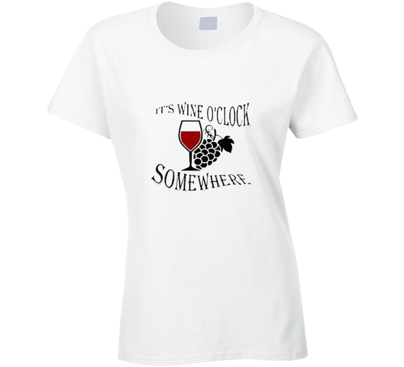 T-shirt femme « It's Wine O'Clock Somewhere »