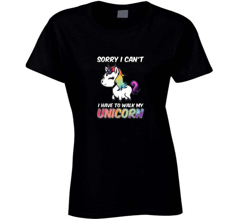 T-shirt femme « Walk My Unicorn »