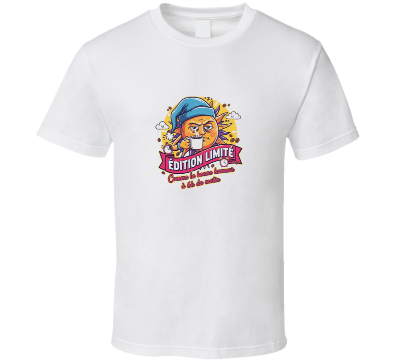 T-shirt « Bonne humeur à 6 h du matin »