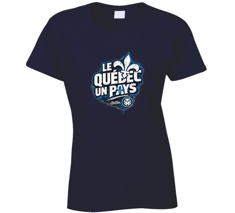 T-shirt femme « Le Québec, un pays »