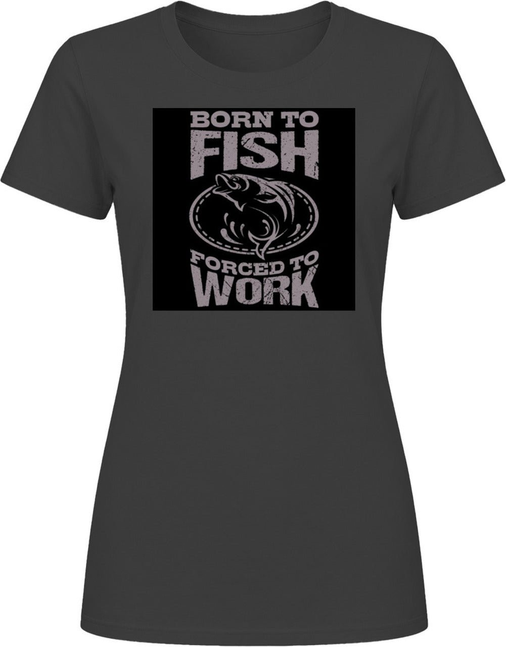 T-shirt « Born To Fish Forced To Work » – Image 11