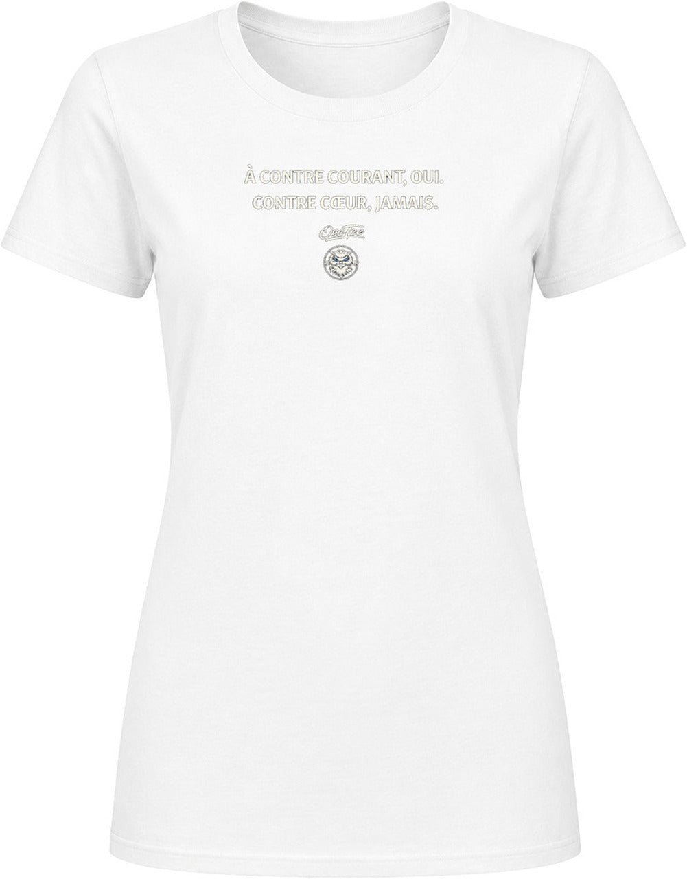 T-shirt femme « À contre-courant oui, contre-cœur jamais » – Image 4