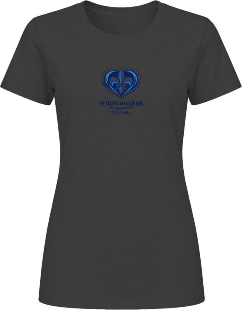 T-shirt femme « Le bleu au cœur »
