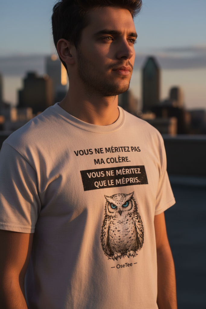 T-shirt « Vous ne méritez que le mépris »