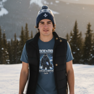 T-shirt « Attache ta tuque avec de la broche » – Édition 2